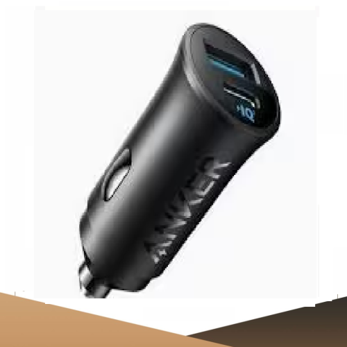 انكر - شاحن سيارة بقوة 30 واط بمنفذ تايب سي و منفذ يو اس بي