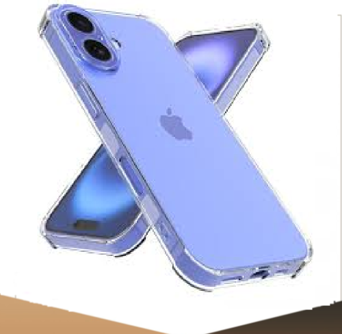 جراب سيلكون شفاف iPhone 16