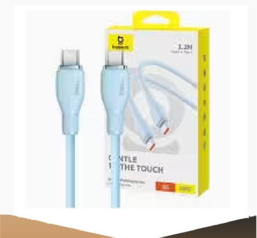 كيبل تايب سي الي تايب سي بطول 1.2 متر بقوة 100 واط من بيسوس