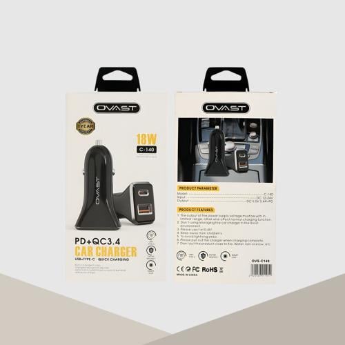 راس شاحن سيارة اوفاست بي دي (PD) OVAST