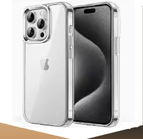 جراب سيلكون شفاف iPhone 16 Pro Max