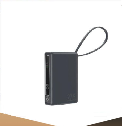 باور بانك 20 الف 22.5 واط منفذين مع سلك مدمج من مور باور