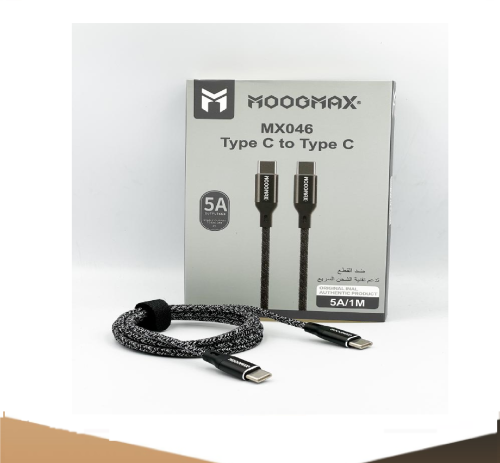 كيبل قماش تايب سي ثنائي بنفسجي 1م من موج ماكس