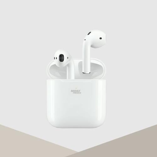 سماعه بلوتوث TWS من MORE POWER مع كفر بتعليقه موديل MP-T03A