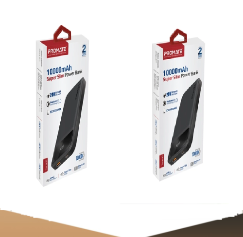 باور بانك 10 الاف 1+1 اسود من بروميت