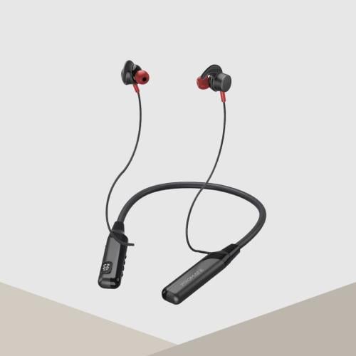 سماعة بلوتوث رقبة رياضي اسود من بروميت