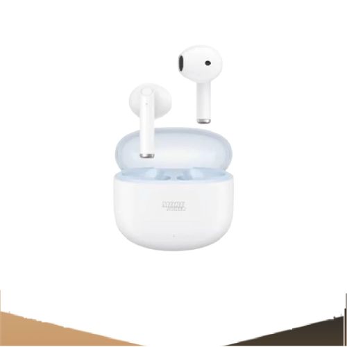 ايربدز مني ابيض غطاء شفاف من مور بور