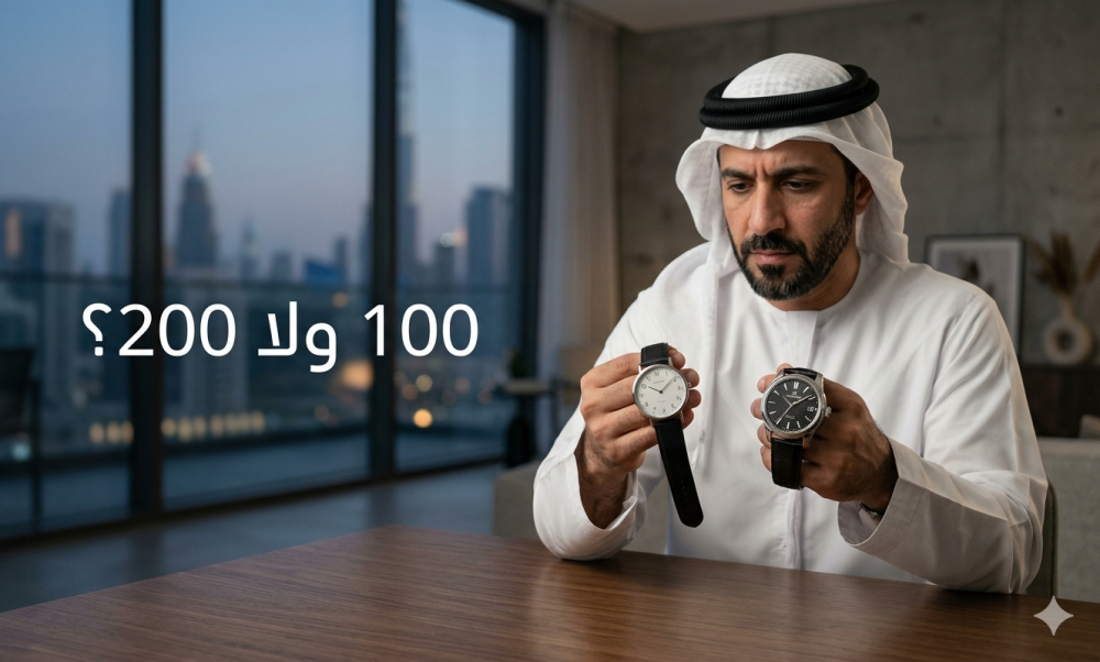 ساعة بـ100 ريال vs 200 ريال: هل الفرق يستاهل فعلاً؟
