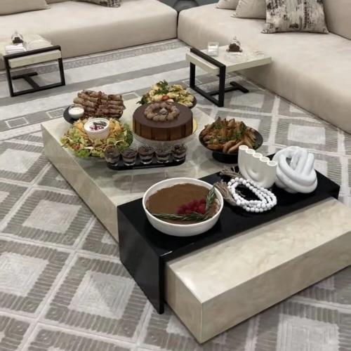 طاولة ارضي طقم بديل رخام