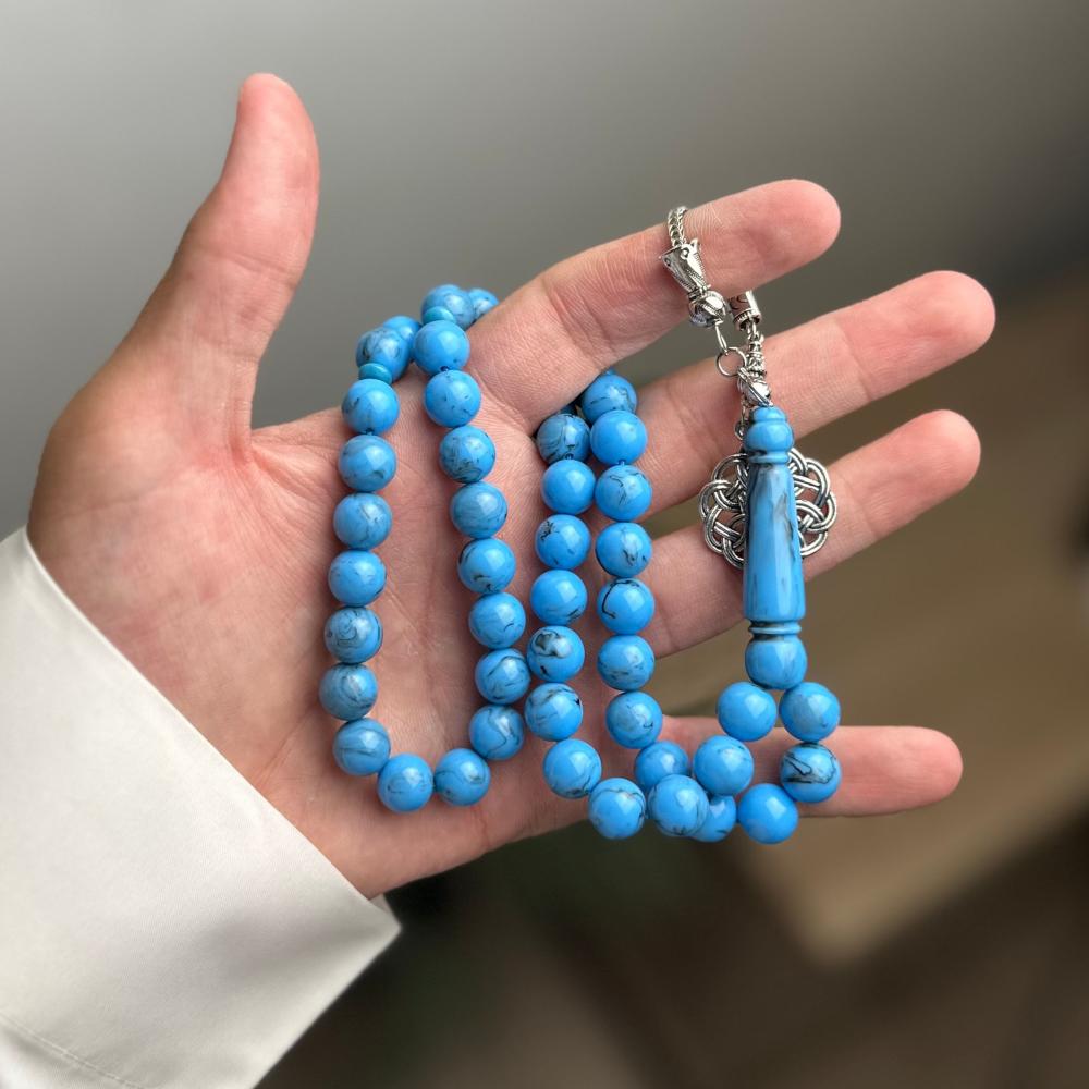 مسباح بكلايت فيروزي ازرق (معدن)