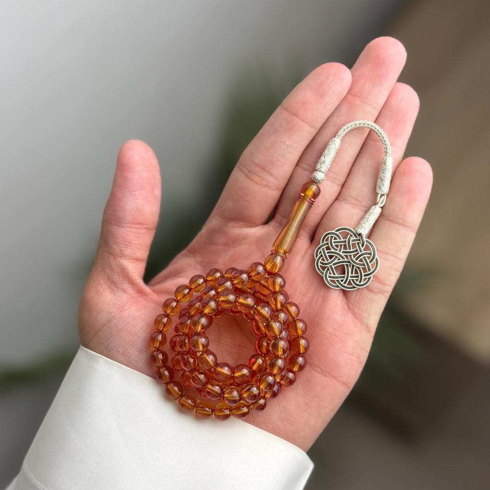 مسباح زعفراني عسلي 7 مل (فضة)