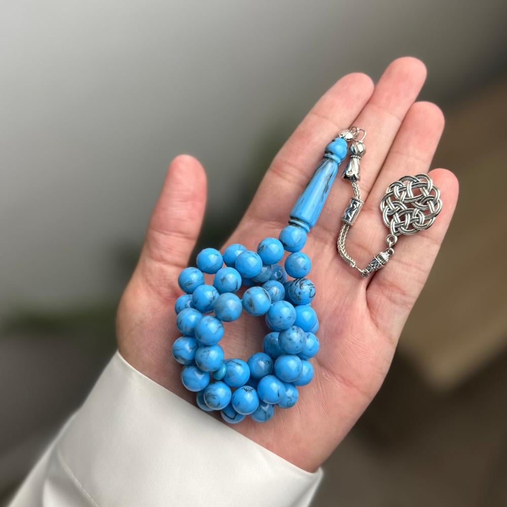 مسباح بكلايت فيروزي ازرق (معدن)