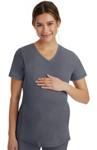 HH Works by Healing Hands Women's Mariah Rib Trim Scrub Top