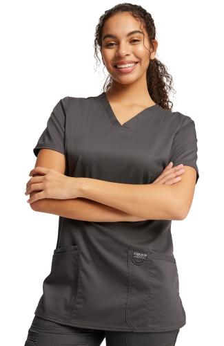 Revolution by Cherokee Workwear Women's V-Neck Solid Scrub Top
