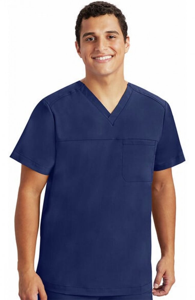 HH Works by Healing Hands Women's Mariah Rib Trim Scrub Top