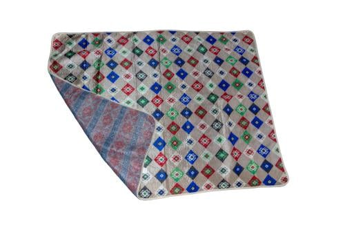 فرشة أرضية, مبطنة جلد, مقاس 176×142 سم, ملون