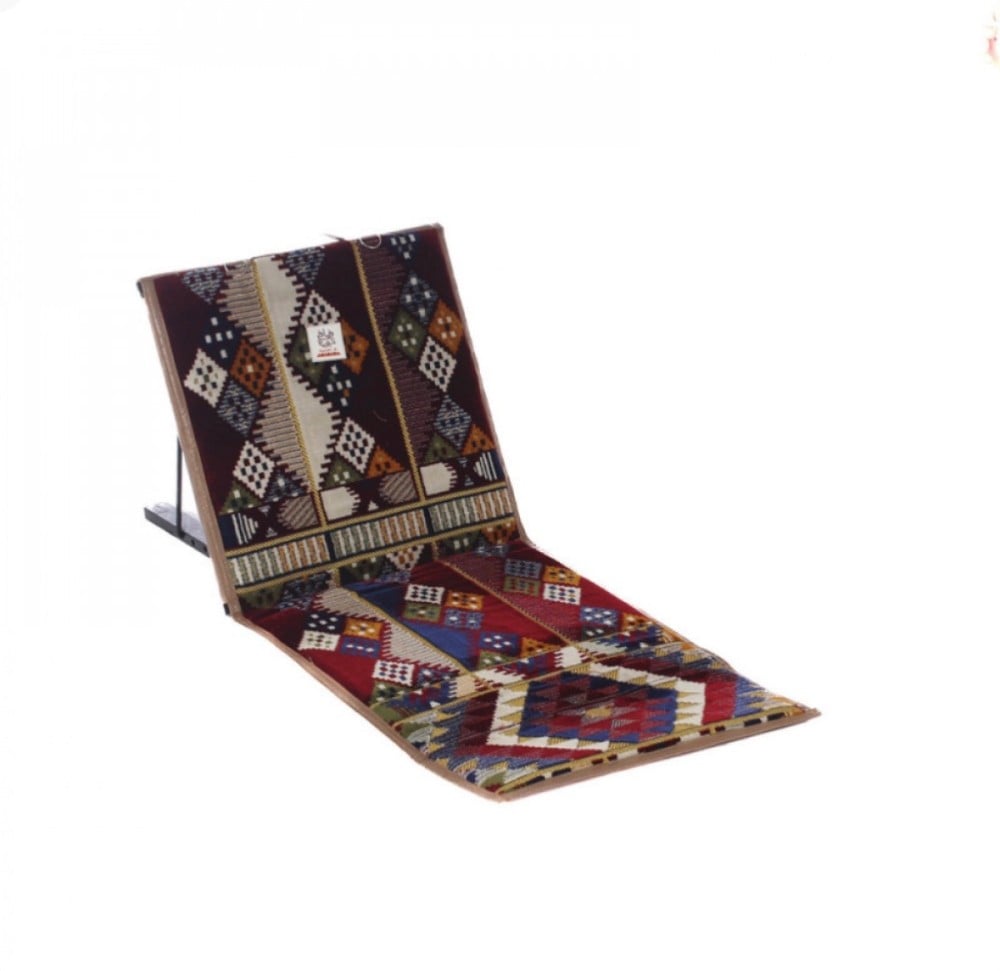 مسند ظهر, مبطن أسفنج, قابل للطي, نقشة تراثية