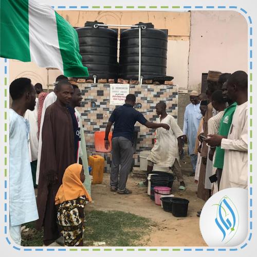 بئر الارتوازي (مع غطاس كهربائي) – نيجيريا