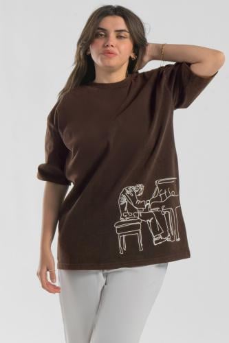 Brown Piano T-shirt