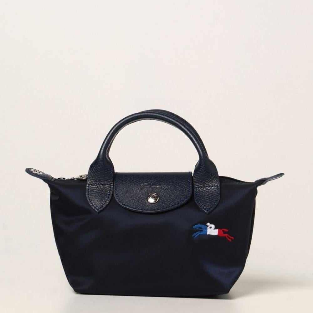 Longchamp mini شنطه يد جلد ميني تأتي مع ستراب يمكن تعديله