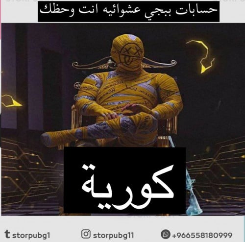 حسابات ببجي كورية عشوائيه انت وحظك