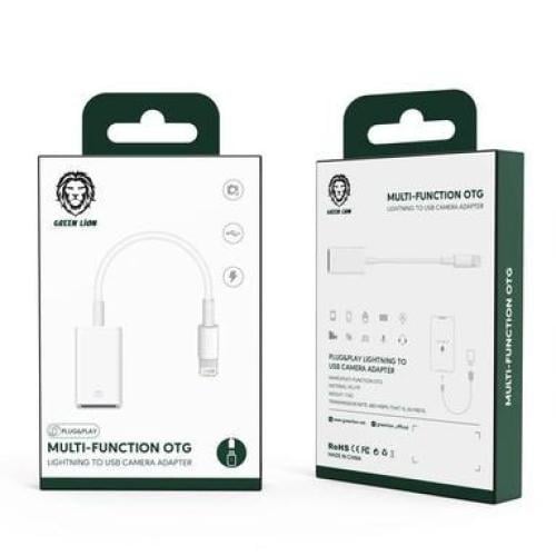 وصلة او تي جي لايتينغ الى USB أبيض جرين Green Mult...