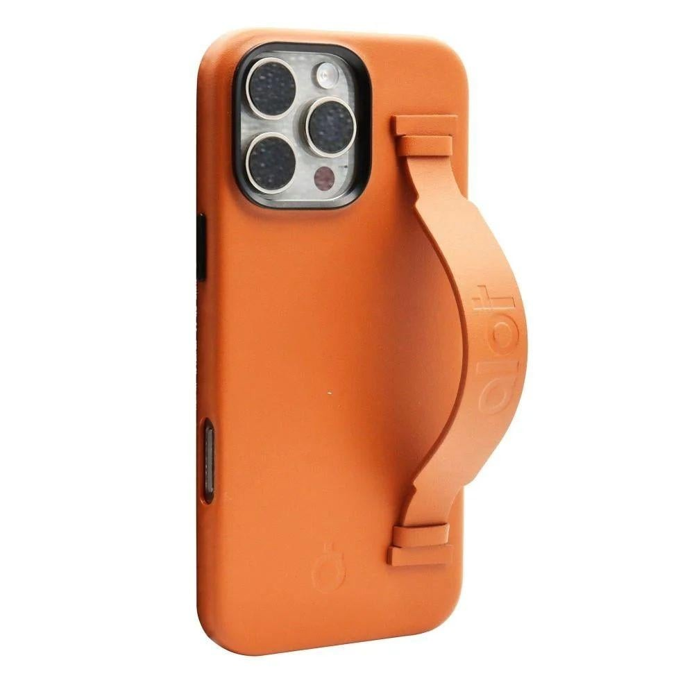 كفر  alot Nobel, جلد MagSafe بمسكة و إطار معدني للكاميرا لايفون 16 برو – جميع الألوان