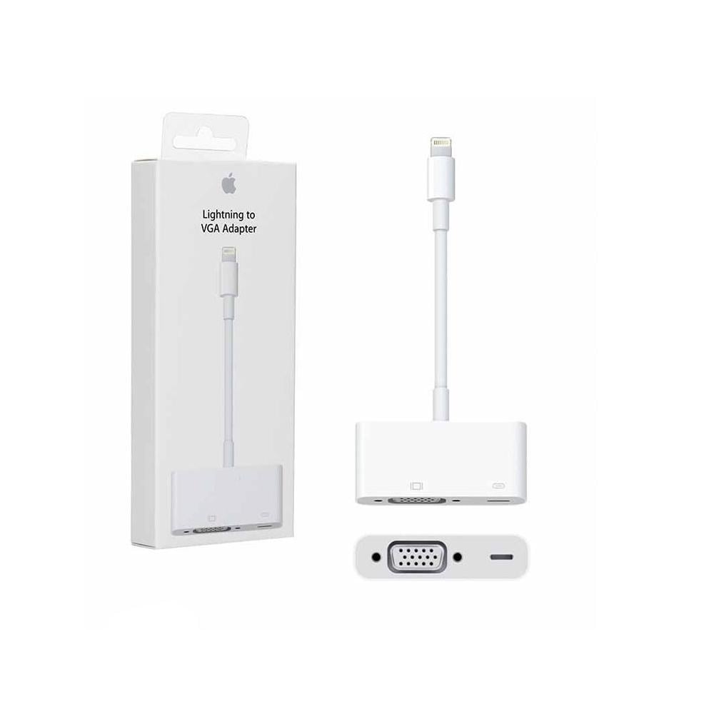 ابل  لايتنينج الى VGA  (أبيض) وصلة