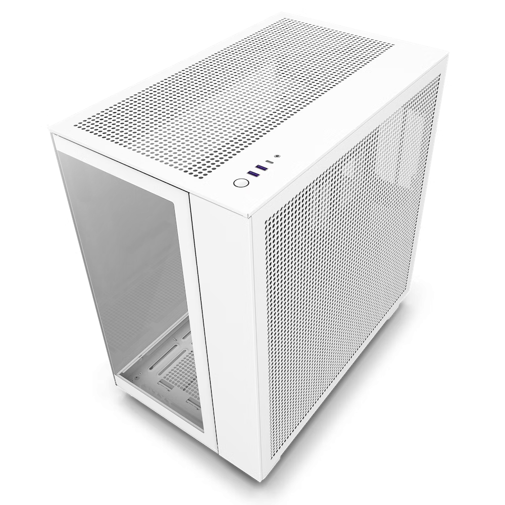 NZXT كيس كمبيوتر H9 اير فلو - ابيض