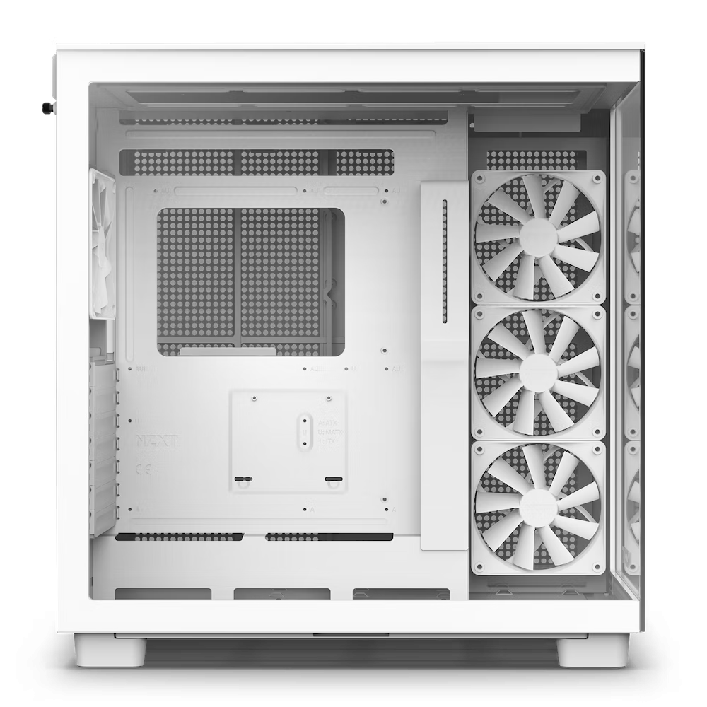 NZXT كيس كمبيوتر H9 اير فلو - ابيض
