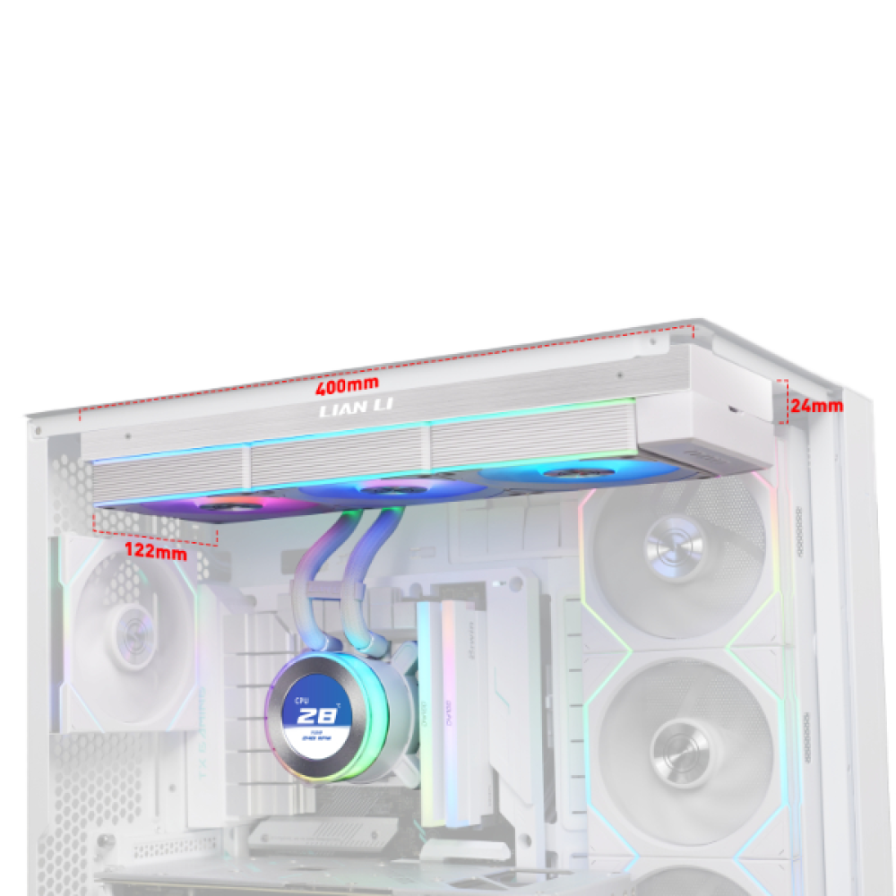 Lian Li HYDROSHIFT II LCD-C 360R Liquid CPU Cooler with Fans