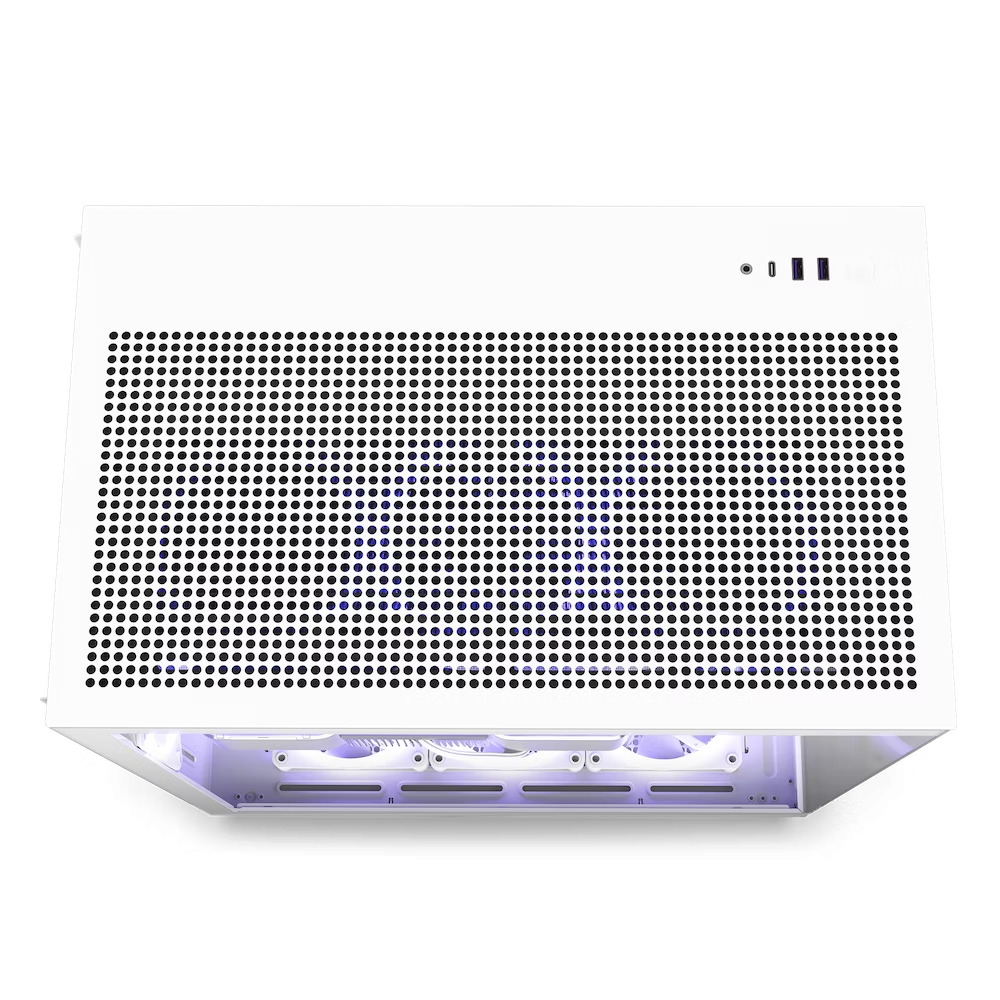 NZXT كيس كمبيوتر H9 اير فلو - ابيض