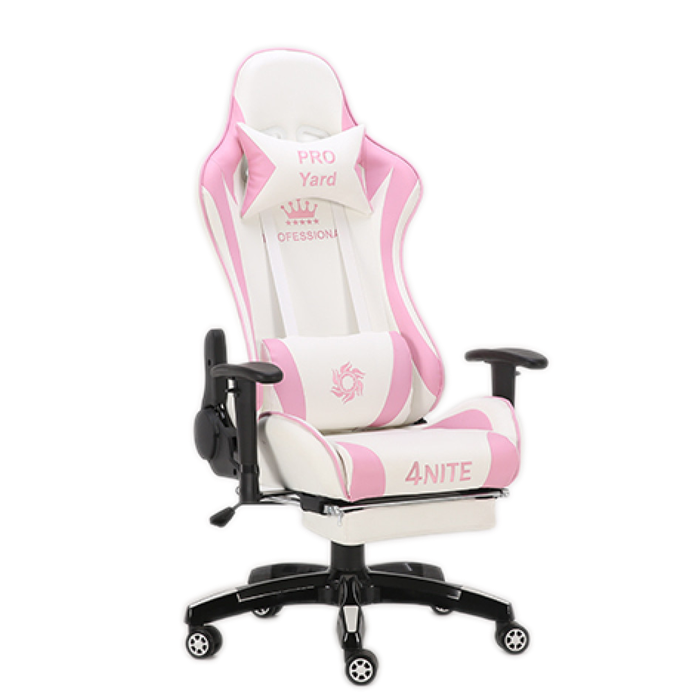 pro gaming chair pink and white وقت اقل less time