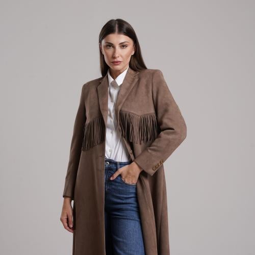 Light Brown Chamois Blazer