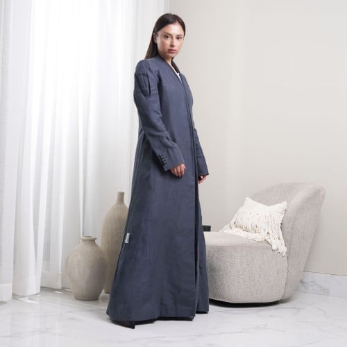 Navy blue linen blazer