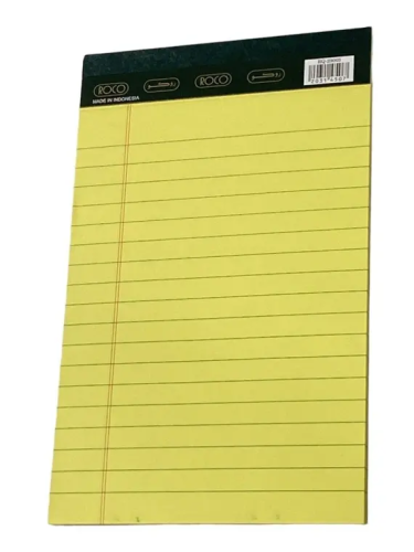 دفتر رسائل روكو اصفر ROCO LEGAL PAD RQ-23001