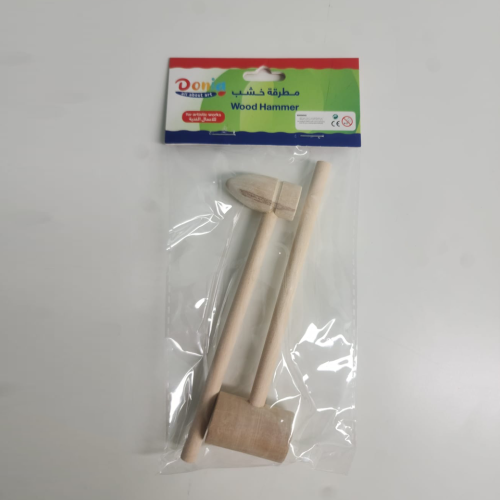 مطرقة خشب 14 سم 2 قطعة DO-30170