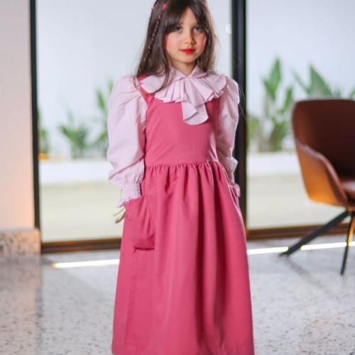مريول ابتدائي فوشي وردي مغاط