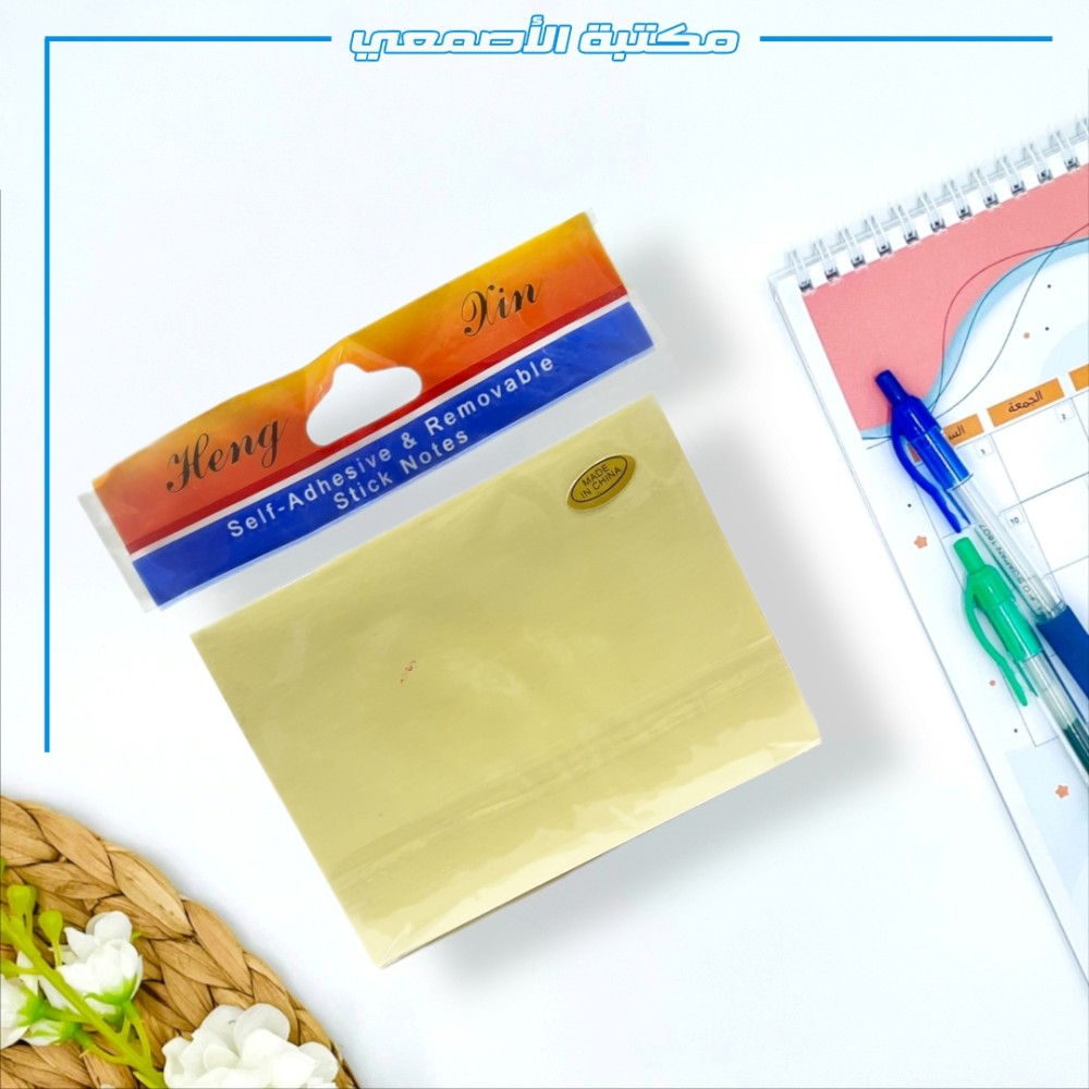 ورق ملاحظات اصفر 100 ورقه لاصق