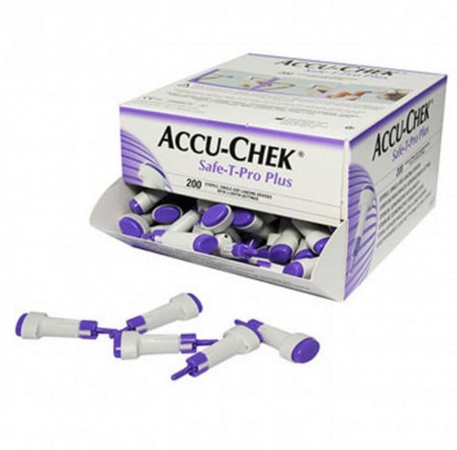 شكاكات اكواتشيك لمرة واحدة بدون ألم ACCU-CHEK SAFE...