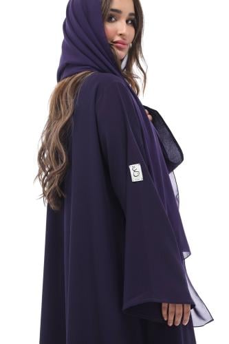 عباية كريب - بنفسجي