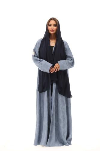 عباية كريب مشجر - سماوي