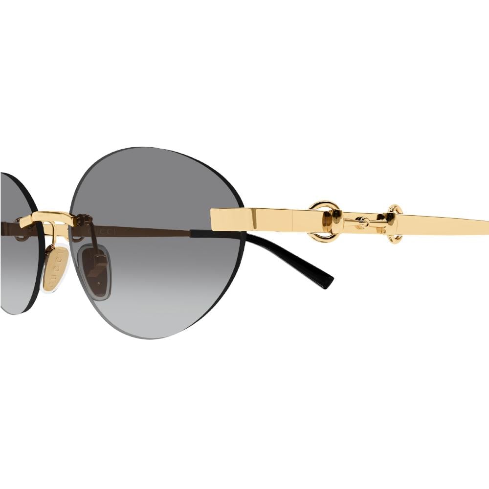 Gucci Rimless Gold Sunglasses Grey Gradient | Horsebit  display picture 1