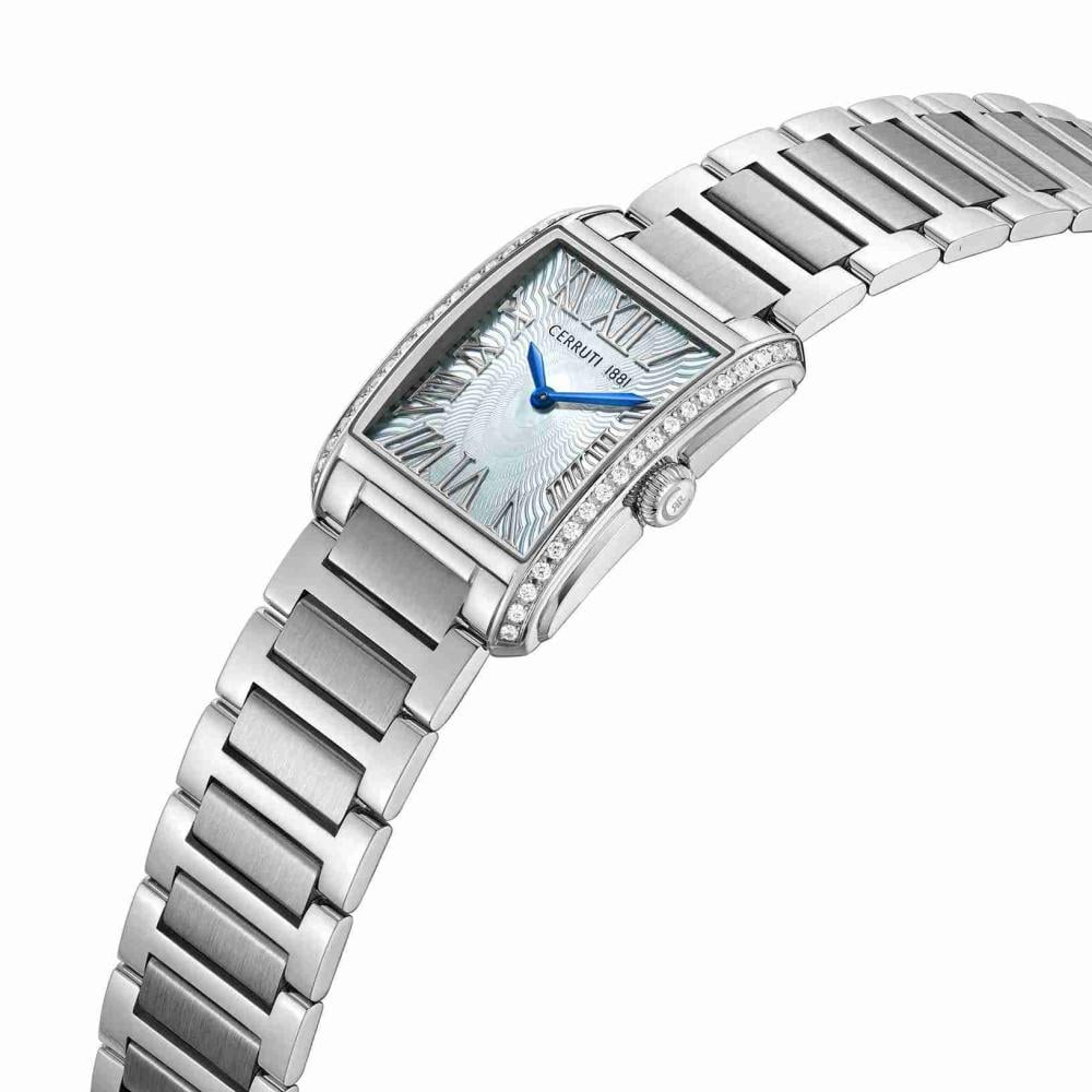 Cerruti 1881 watch with a Swarovski crystal-encrusted bezel