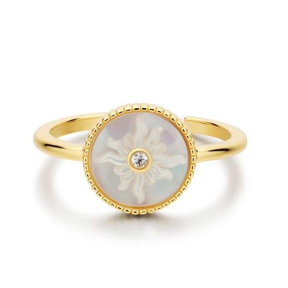 خاتم قروف ذهبي