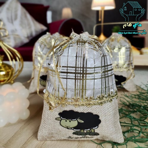 درزن توزيعات العيد، أكياس هدايا مصنوعه من الخيش و...