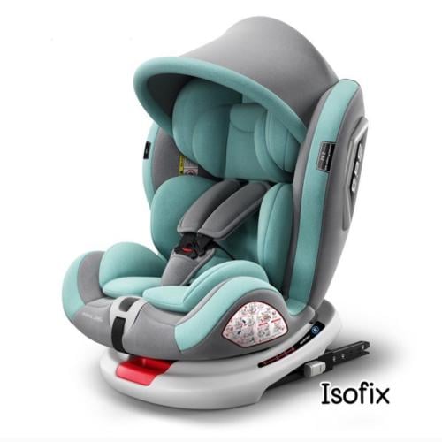 كرسي سيارة دوار بنظام isofix مع ساق داعم