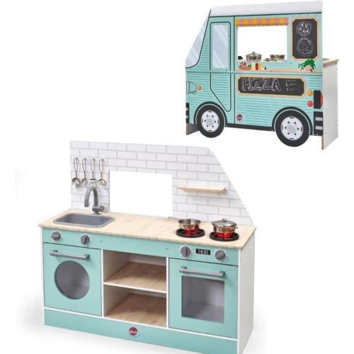 عربة طعام فود تراك ومطبخ 2 في 1