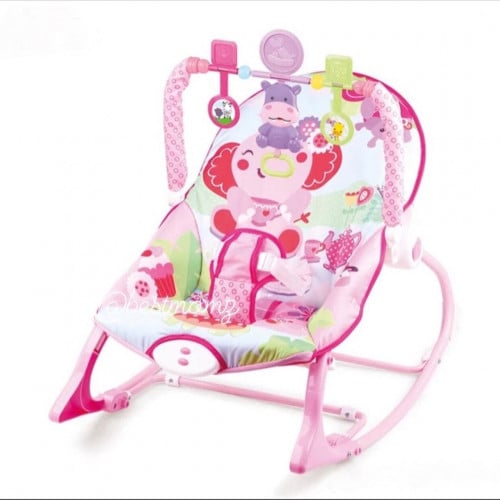 كرسي هزاز  للأطفال 2ب1 مع ألعاب معلقة