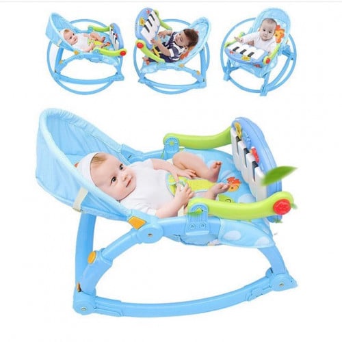 كرسي أطفال هزاز مع بيانو موسيقي